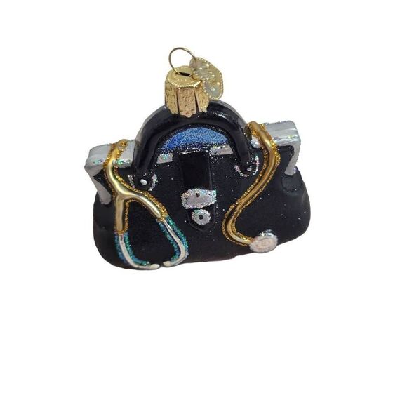 Old World Christmas DOCTORS BAG Glass Ornament Dr Medical 36084 - Picture 2 of 2